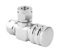 Compteur de Bulles de CO2 en Acier Inoxydable de Haute Précision, Contrôle de Valve à Aiguille pour Réservoirs D'aquarium et Soins des Poissons Marins (Vanne de réglage Fin à Double tête