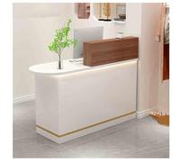 Compteur de caisse enregistreuse moderne avec tiroir verrouillable et étagères ouvertes, idéal pour les vêtements et les dépanneurs (99,8 x 45 x 99,8 cm)