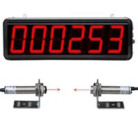 Compteur De Capteur Laser, Compteur D’écran à 6 Chiffres Jusqu’à 999999, Compteur D’Affichage Numérique LED pour Bande Transporteuse, Ligne De Production, Visiteur De Personnes, 3inch