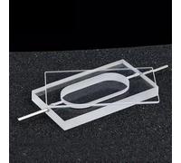 Compteur de cellules de comptage de cuvettes de quartz fendues de 5 mm for le processus de liaison colorimétrique de plat - Tube à essai de lumière bidirectionnelle transparent U-V