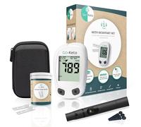 Compteur de cétone Go-Keto (mg/dl) Starter Set - Compteur cétonique avec 10 bandelettes de test - Mesure facilement la cétose pour le régime cétogène