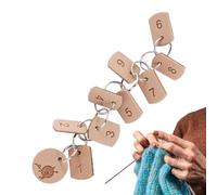 Compteur de chaîne - Outil de marquage | Tracker de tricot - Compteur de patrons de crochet - Chaîne en acrylique PU de 13 à 30 cm pour travaux manuels, suivez vos rangées de tricot avec facilité sur