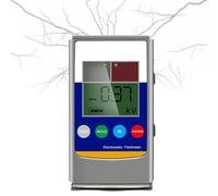 Compteur de champ électrostatique portable avec écran LCD, détection de 0 à 20 KV pour les tests antistatiques dans le caoutchouc, la fibre et les matériaux plastiques