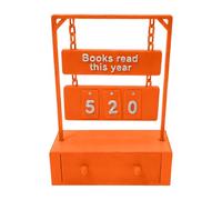 Compteur de chapitre, suivi des livres lus cette année, panneau d'étagère imprimé 3D, compteur de livres à suspendre avec rangement numérique, cadeau pour les amateurs de livres (B)