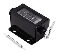 Compteur De Chiffres, MéCanique 5 Chiffres 0-99999 Compteur De Tirage Bouton Rotatif RéInitialisable Noir Avec Ressort