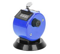 Compteur de comptage Manuel, Berm 4 Chiffres en Plastique ABS Compteurs de comptage pour abris Compteur de clics de Pas Portable avec Compte de Nombre, Compteur mécanique de Paume(Bleu)