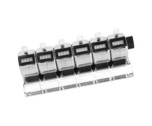 Compteur de comptage portatif à 6 sections, conception en acier inoxydable, comptage manuel pour la sportive en usine, manuel en acier inoxydable