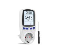 Compteur de consommation d'énergie, moniteur d'électricité rechargeable avec écran LCD rétroéclairé, compteur de consommation électrique avec protection contre les surcharges, réduit le coût