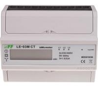 Compteur de consommation d'énergie triphasé LE-03M-CT 3×400 V+N Courant alternatif triphasé F&F