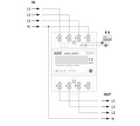 Compteur de consommation électrique avec MID avec LE WZE-3RST