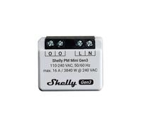 Compteur de consommation - Shelly - PM Mini Gen 3 - Pack de 2 - 16A - Compatible Alexa