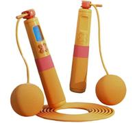 Compteur De Corde À Sauter Numérique-Jaune- Corde À Sauter Sans Fil - Équipement D'exercice - Perte De Poids - Fitness Professionnel