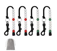 Compteur de Coups de Golf, Compteur de Score de Golf, Scoreur Golf, Compteur Boulier Golf, Compteur de Perles de Golf, Chaîne de Perles de Golf Avec Pince, Pour Sports de Golf en Plein Air