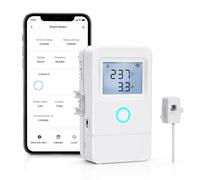 Compteur de courant intelligent Wi-Fi : compteur de consommation d'énergie 1 canal avec application analyse en temps réel des coûts d'électricité, moniteur de courant pour la maison et les appareils