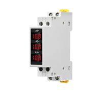 Compteur de courant numérique triphasé avec montage sur rail DIN de 35 mm, plage de 1 à 100 A, AC 80 à 500 V ± 2 précision réelle - Affichage à 3 chiffres pour l'électricité industrielle