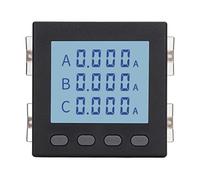 Compteur de courant triphasé AC220V 0-5A ampèremètre coque noire