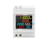 Compteur de courant, voltmètre, ampèremètre AC 40-300 V, compteur d'énergie avec rails DIN compteur numérique LCD, compteur de puissance, compteur de courant alternatif, compteur de courant KWh,