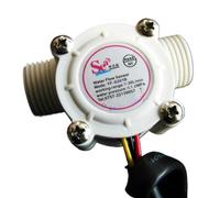 Compteur de débit d'eau résistant à la rouille, capteur, indicateur de débit, for interrupteur à flotteur de piscine liquide, Hall G1/2 1-30L/min