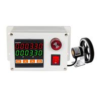 Compteur de Distance numérique, Compteur de Longueur numérique, Fil de Soie, encodeur Rotatif avec Roue et Buzzer, Plage de comptage de 0 à 999 999, Compteur de Longueur de câble pour C