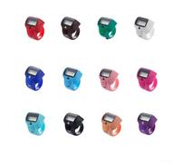 Compteur de doigt numérique 0-9999 LED Light (bleu foncé)