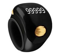Compteur de doigt - Portable en silicone ABS | Compteur de clicker à compression à 5 chiffres avec affichage numérique électronique, outil de comptage de prières, tasbeeh numérique rotatif pour les