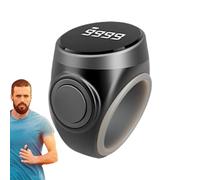 Compteur de Doigts - Anneau clicker à 4 Chiffres, Grand écran numérique, contrôle Facile du Pouce, mécanisme de comptage Fluide | Prière Portable Pratique à Utiliser pour la méditation, la Relaxation