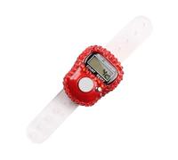 Compteur de doigts - Anneau de compteur de nombre d'affichage LCD réinitialisable avec sangle réglable | Compteur de compteurs numériques pour rangées, tours, prières, barrages