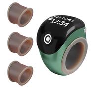 Compteur De Doigts, Anneau Gadget de Comptage en Temps Réel Stable, Bague Compteur De Doigts Avec Cliqueur, Pour Comptage En Plein Air Quotidien Marche À Pied Golf Mathématiques Salle De Classe Exerci