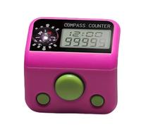 Compteur de doigts, boussole numérique portable, compteur de doigts, pour salle de classe, entraînement, golf, tricot, crochet, prière, pêche, natation, baseball, basket-ball