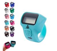 Compteur de doigts, clic numérique manuel, compteur de boutons, affichage numérique LCD, compteurs de chiffres électroniques portables pour l'extérieur et une utilisation quotidienne (bleu clair)