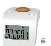 Compteur de Doigts Électronique Blanc Rechargeable Silencieux, Anneau | Silicone Léger, Prise Confortable, Design Créatif et Solide, Pointage Discret pour Docks, Usage Quotidien