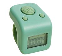 Compteur de doigts électronique - Mini compteur de clics portable avec rétroéclairage LCD et charge magnétique | Étanche, autonomie de 20 jours | Pour pas, inventaire, entraînement, examens (vert)