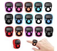 Compteur De Doigts électronique Numérique: 15 Pièces Compteur De Doigts Électronique LED, 5 Chiffres Compteur Doigts électronique Réinitialisable, Doigt Compteur pour La Tricoter Weave Golf