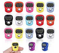 Compteur De Doigts électronique Numérique,Lot de 18 compteurs de Doigts électroniques, Mini compteurs manuels pour inventaire, Sport, Marketing, Golf (Couleur aléatoire)