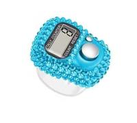 Compteur de doigts en cristal à la mode pour un comptage précis de fitness et d'inventaire