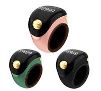 Compteur De Doigts Numérique - Clicker Ring Tally, Dispositif D'affichage Électronique À Cinq Chiffres, Outil De Comptage De Prières Portable, Compteur D'anneaux Tasbeeh Rotatif | Aide À L'exercice De