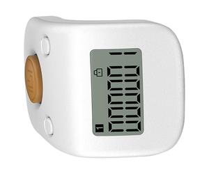Compteur de Doigts Numérique Rechargeable, Anneau Portable Silencieux | Silicone Blanc, Léger et Solide, pour Comptage Manuel, Docks, Usage Quotidien