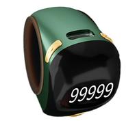 Compteur de doigts - Outil de bague d'affichage électronique | Tasbeeh rotatif manuel pour la méditation, la relaxation, utilisation active, traceur de comptage numérique portable à cinq chiffres