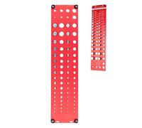 Compteur de filetage à vis - et vérificateur de fil de boulon, 34 trous de fil 16.93x3.94x0.39in | Testeur de taille de vis, fournitures de mesure de boulons de séminaire