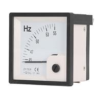 Compteur de fréquence CA 72 x 72 mm Testeur de fréquence de panneau 45 à 55 Hz Compteur d'affichage de fréquence de précision de classe 1,5 haute résistance pour l'énergie