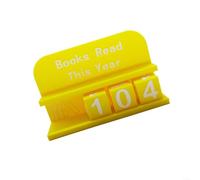 Compteur de lecture de livre en plastique 13 cm (jaune)