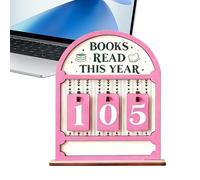 Compteur de lecture de livres | Panneau de défi de lecture de cette année, des objectifs de livre | pour enseignants, lecteurs, de bibliothèque, hommes, femmes, jeunes, famille, amis, club