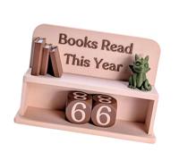 Compteur De Lecture De Livres, Suivi De Lecture De Motivation, De Score De Livre Décoratif, Panneau De Bibliothèque Amusant pour Les Amateurs De Livres, Ornement De Bibliothèque De Table De Bu