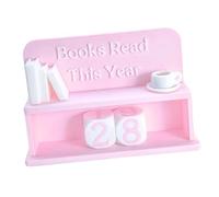 Compteur De Lecture De Livres, Suivi De Lecture De Motivation, De Score De Livre Décoratif, Panneau De Bibliothèque Amusant pour Les Amateurs De Livres, Ornement De Bibliothèque De Table De Bu