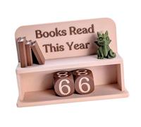 Compteur de lecture de livres - Tracker de bureau de 12,7 cm | Panneau de lecture ABS - Compteur décoratif amusant pour les amateurs de livres pour la maison, le bureau, l'étagère d'étude encourage