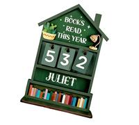 Compteur de lecture en bois pour améliorer la bibliothèque et le suivi des progrès de la lecture