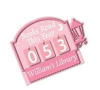 Compteur de lecture en bois pour une progression, A | Opérations simples aidant les lecteurs à surveiller le nombre de pages dans les livres; Favoriser de bonnes