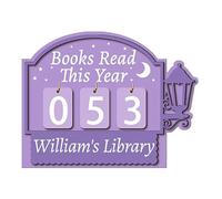 Compteur de lecture en bois pour une progression, Purple | Opérations simples aidant les lecteurs à surveiller le nombre de pages dans les livres; Favoriser de bonnes