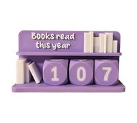 Compteur de Lecture Portable pour Livres, décoration de Lecture | Compteur de défi créatif pour Les bibliothèques, Les étudiants, bibliothèque, Bureau, bibliothèque ou Salle de Classe
