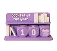 Compteur de lecture portable - Tracker de lecture portable et décoration - Affichage d'objectifs de motivation pour lecteurs et bibliothécaires - Parfait pour bibliothèque, cuisine, bureau, école